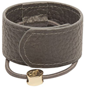 1907 by Fromm Leather Hair Cuff, Grey - Click Image to Close